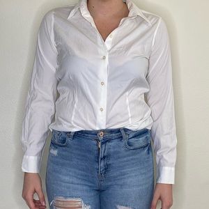 Eddie Bauer White Dressy Top